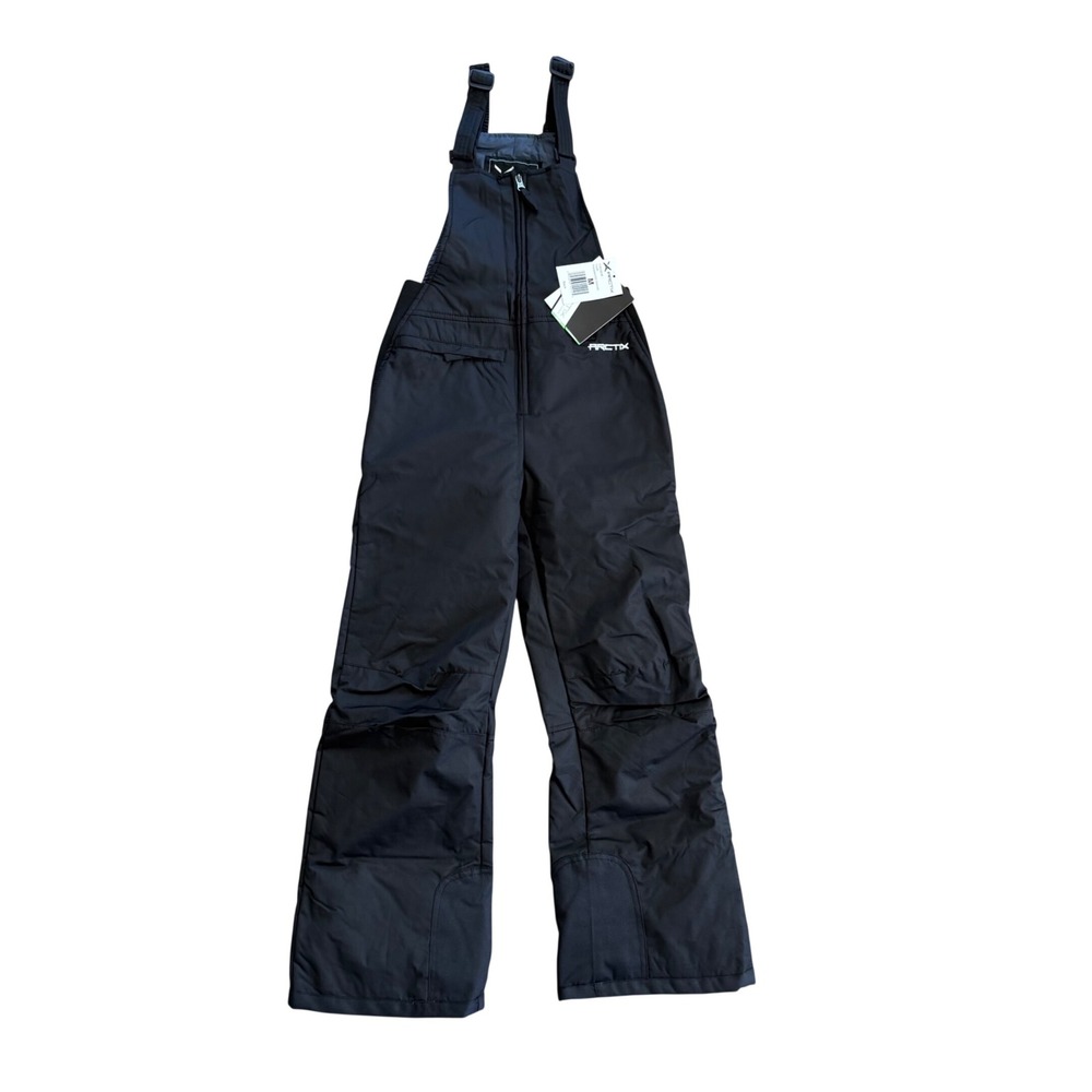 NWT Arctix Youth Insulated Bib Overalls Black Snow Ski Pants Size Medium